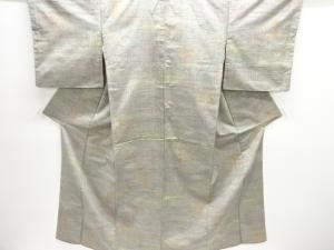 変わり格子織り出し手織り紬着物